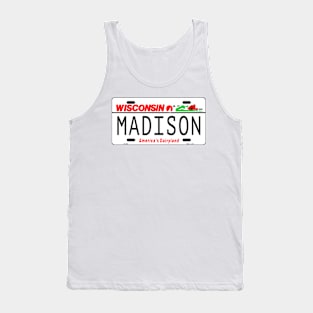 Madison, WI License Plate Tank Top